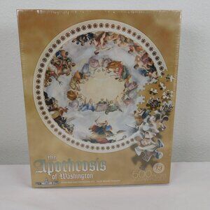 Apotheosis of Washington 500 pc Jigsaw Puzzle 20" Round US Capitol Fresco NEW